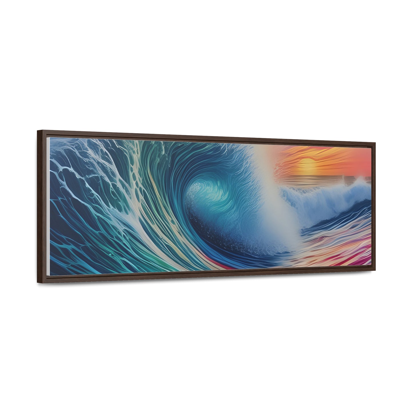 Beach Wave, Wall Art, Gallery Canvas Wraps, Horizontal Frame