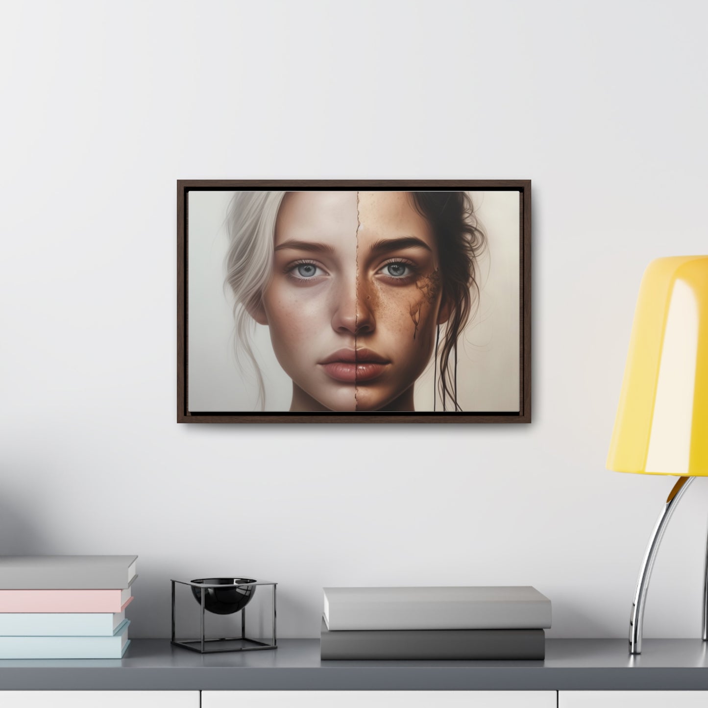 Woman, Face, Wall Art, Gallery Canvas Wraps, Horizontal Frame