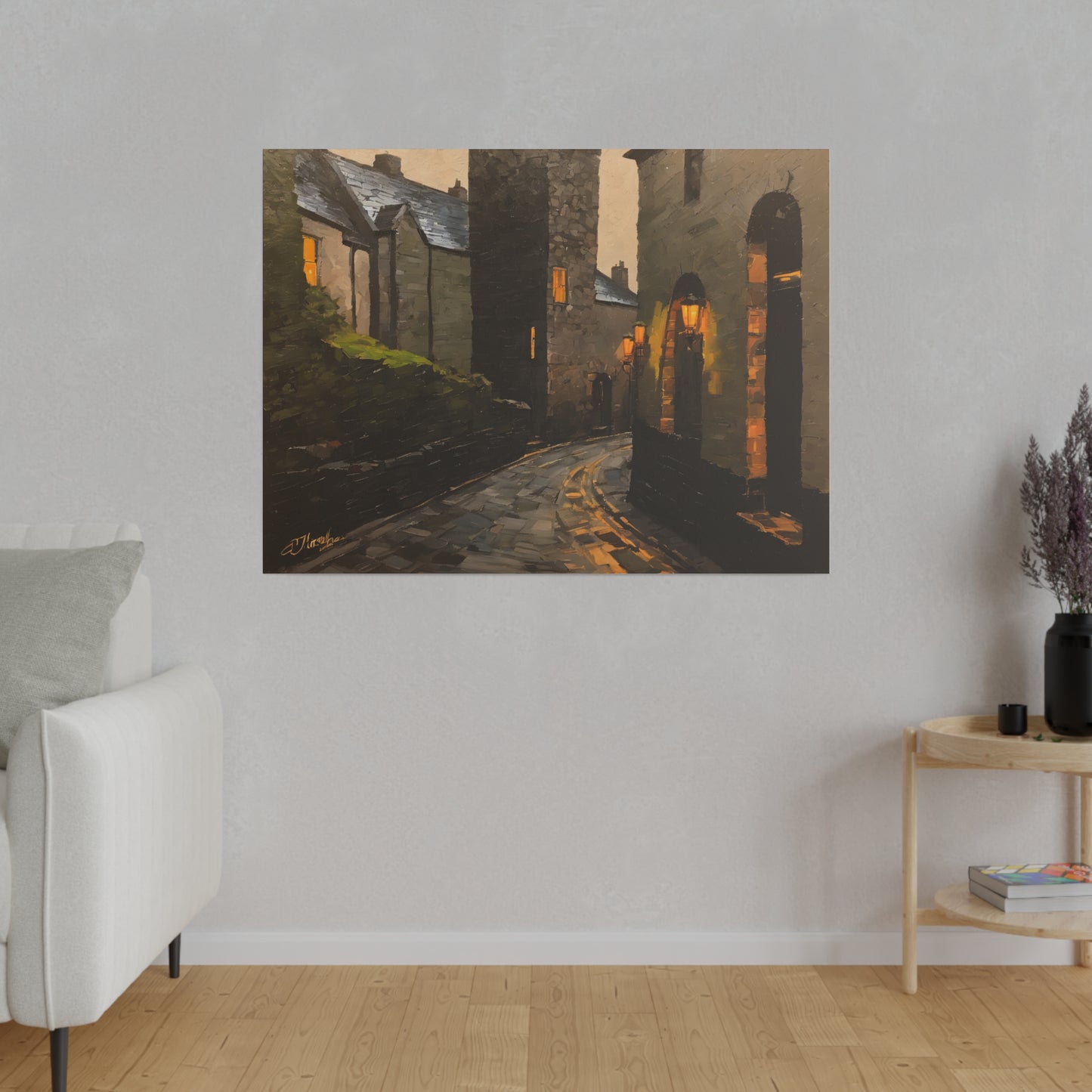 Walk the streets, Wall Art, Matte Canvas, Stretched, 0.75"