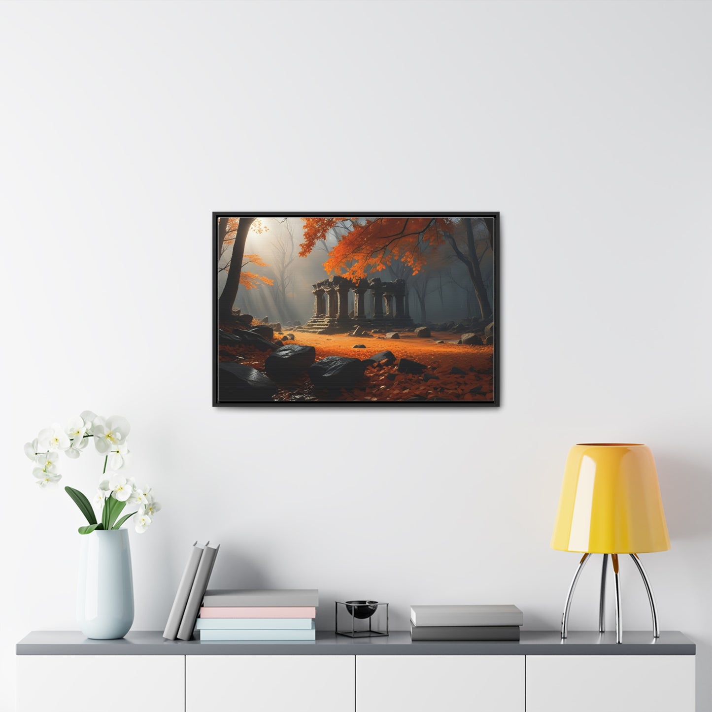 Ruins in the Wood, Wall Art, Gallery Canvas Wraps, Horizontal Frame