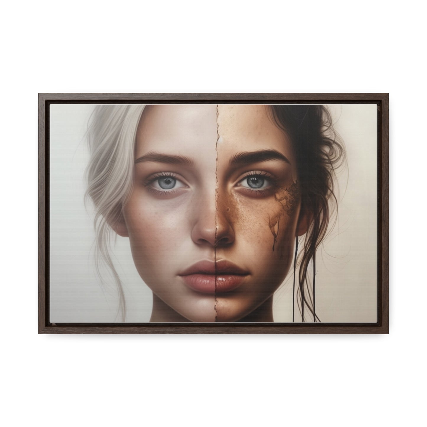 Woman, Face, Wall Art, Gallery Canvas Wraps, Horizontal Frame