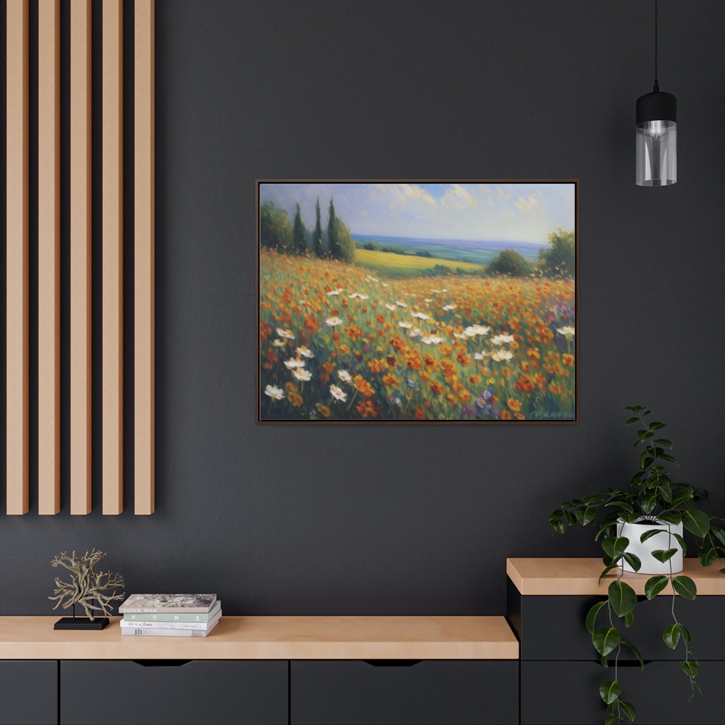 Field of flowers, Gallery Canvas Wraps, Horizontal Frame