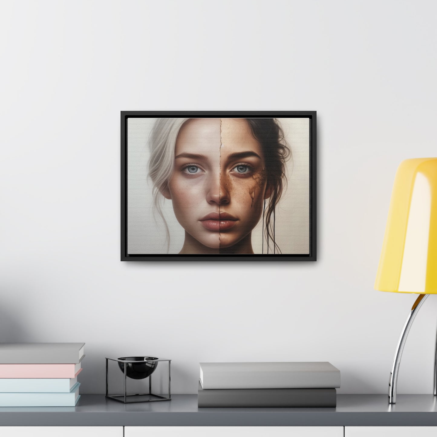 Woman, Face, Wall Art, Gallery Canvas Wraps, Horizontal Frame