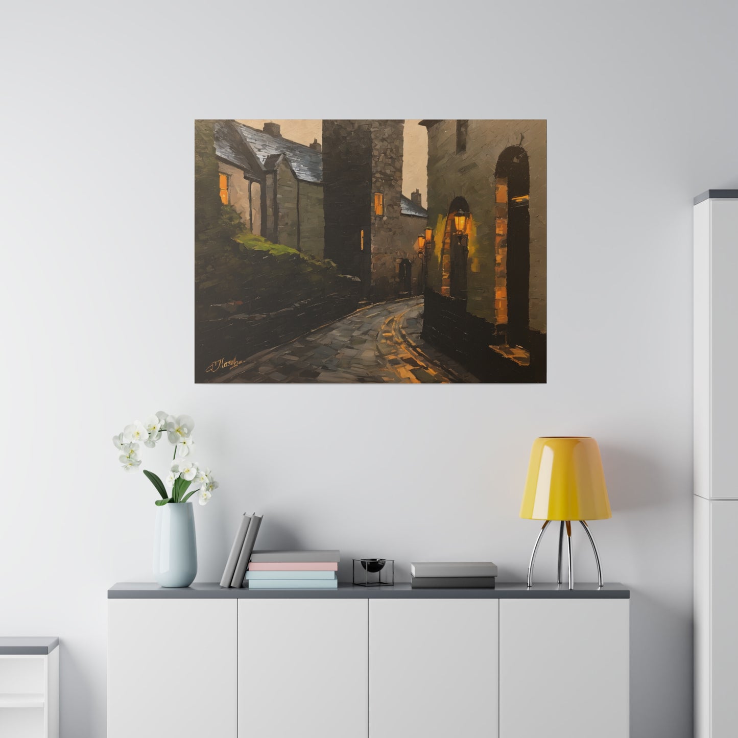 Walk the streets, Wall Art, Matte Canvas, Stretched, 0.75"