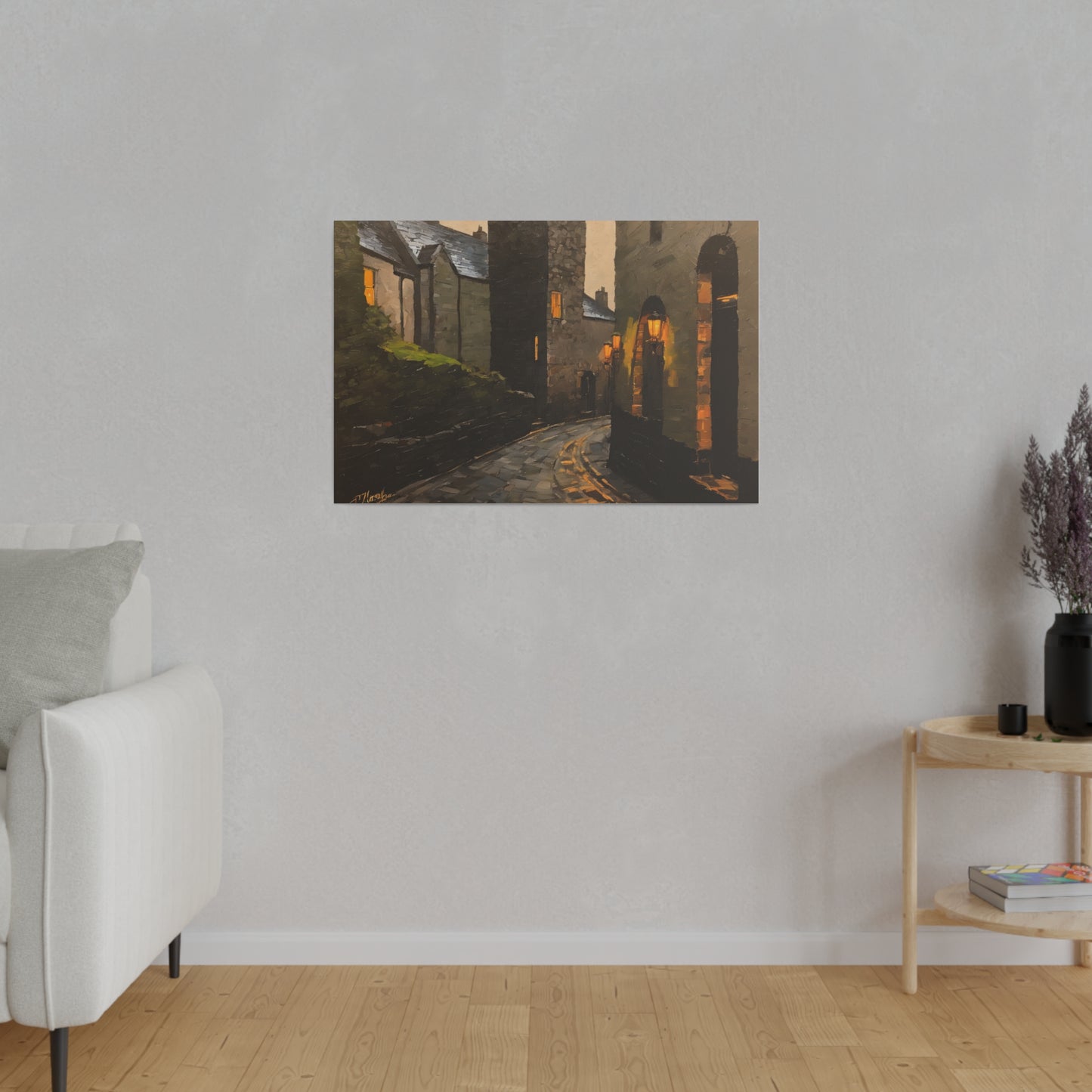 Walk the streets, Wall Art, Matte Canvas, Stretched, 0.75"