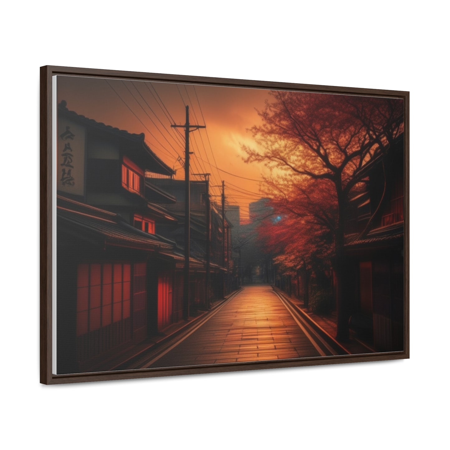 Japanese Village, Wall Art, Gallery Canvas Wraps, Horizontal Frame