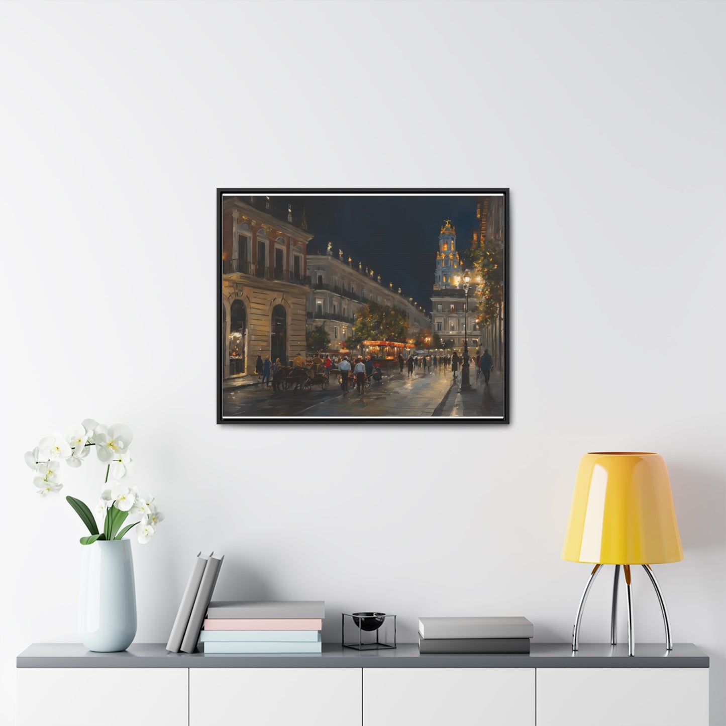 Night Walk, Wall Art, Gallery Canvas Wraps, Horizontal Frame