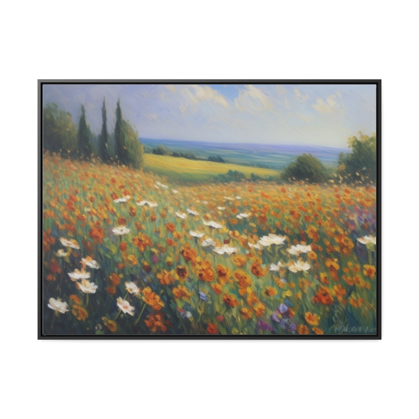 Field of flowers, Gallery Canvas Wraps, Horizontal Frame