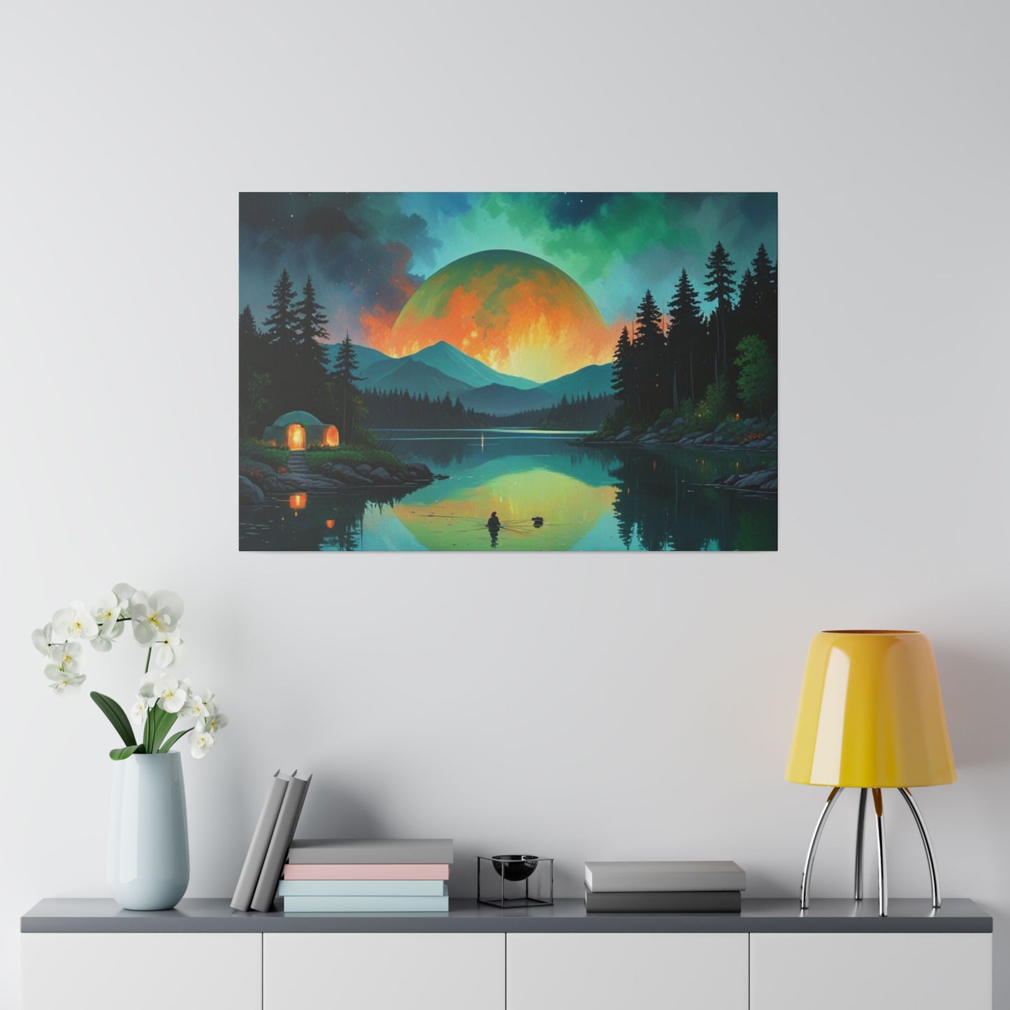 The Moon Tonight, Wall Art, Matte Canvas, Stretched, 0.75"