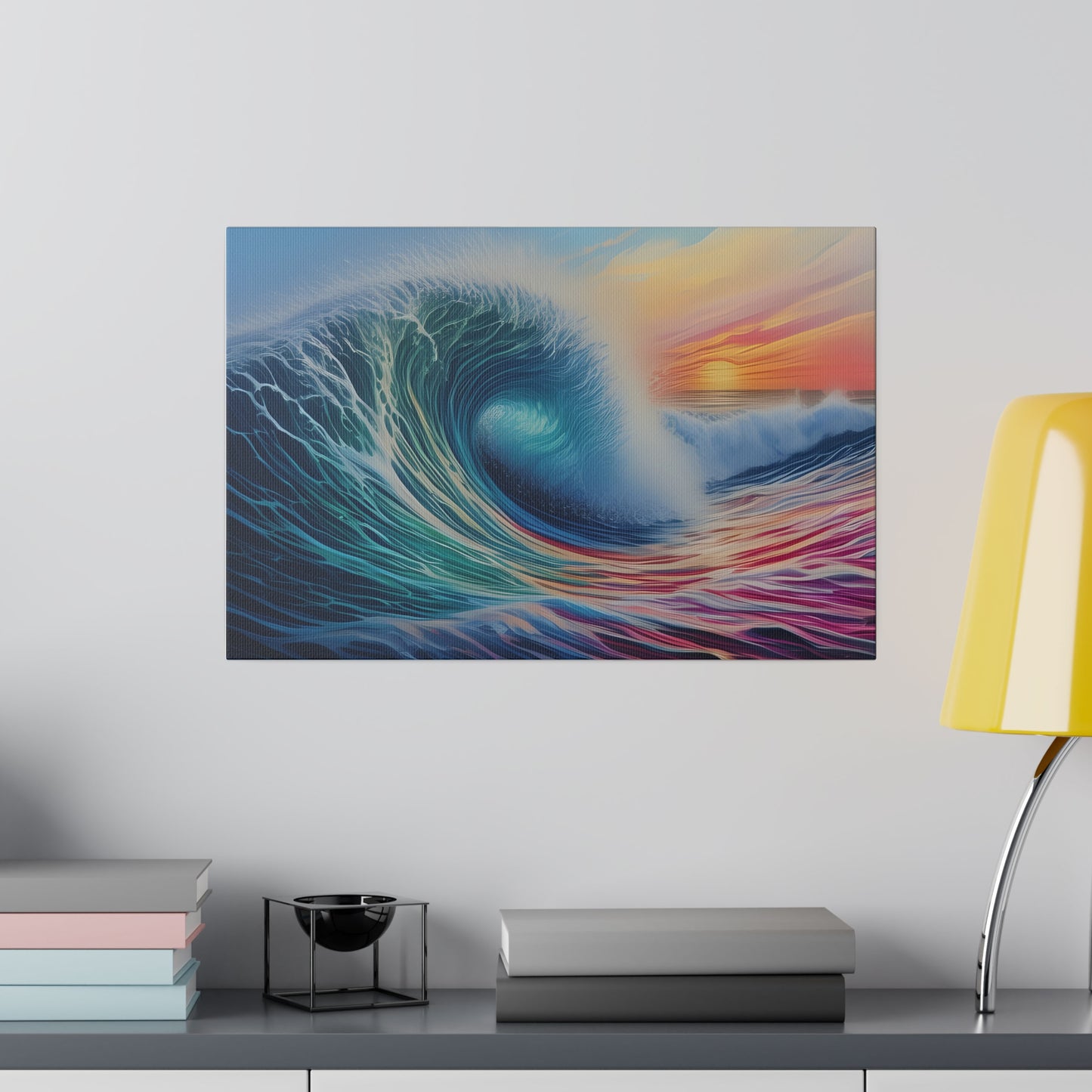 Wave, Beach, Wall Art, Matte Canvas, Stretched, 0.75"