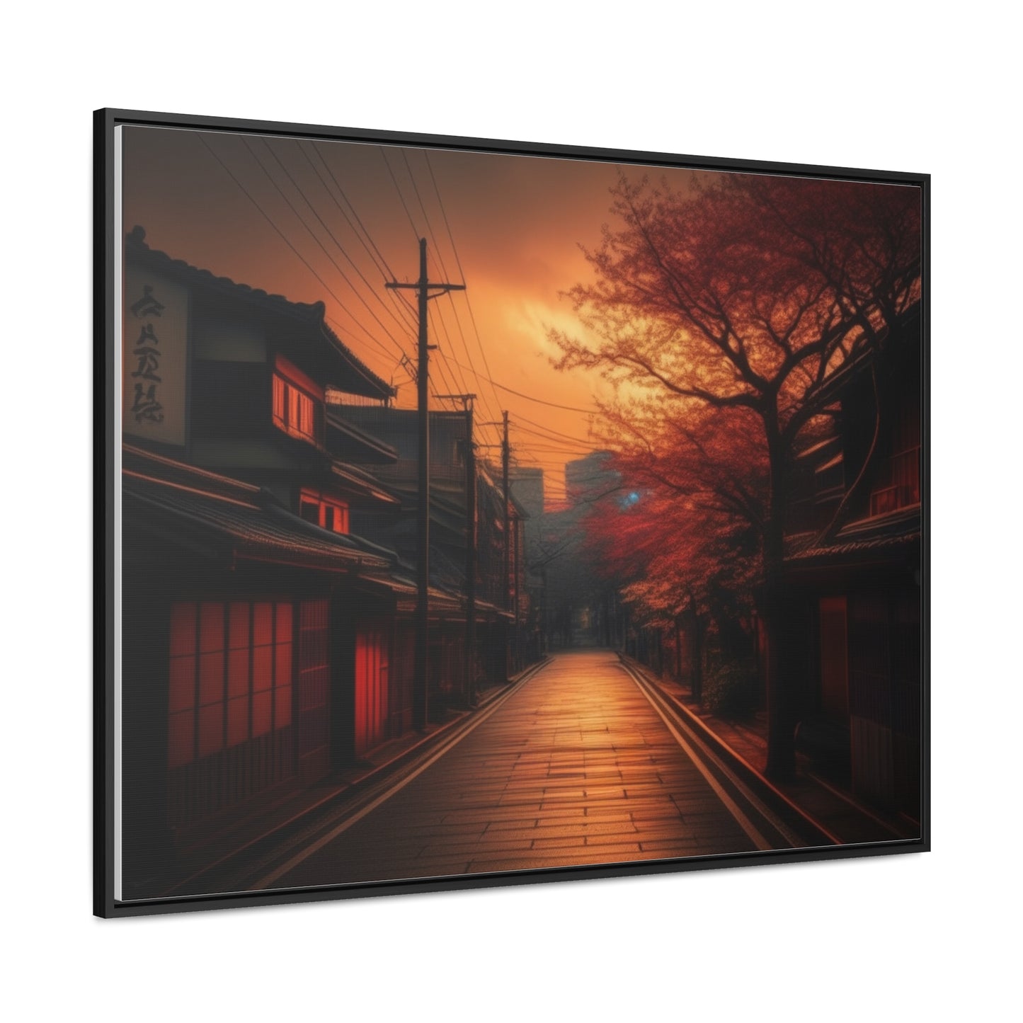 Japanese Village, Wall Art, Gallery Canvas Wraps, Horizontal Frame