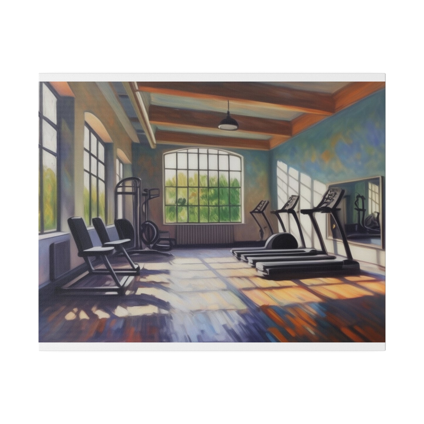 Gym, Work Out, Wall Art, Matte Canvas, Stretched, 0.75"