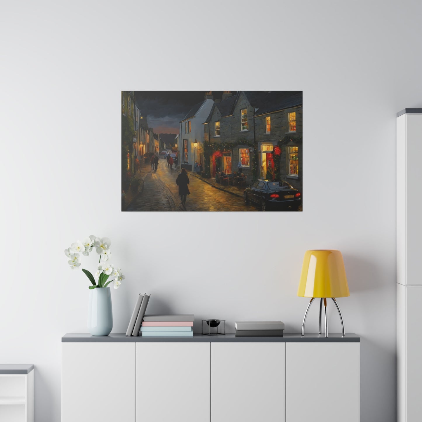 Calm Town, Wall Art, Matte Canvas, Stretched, 0.75"