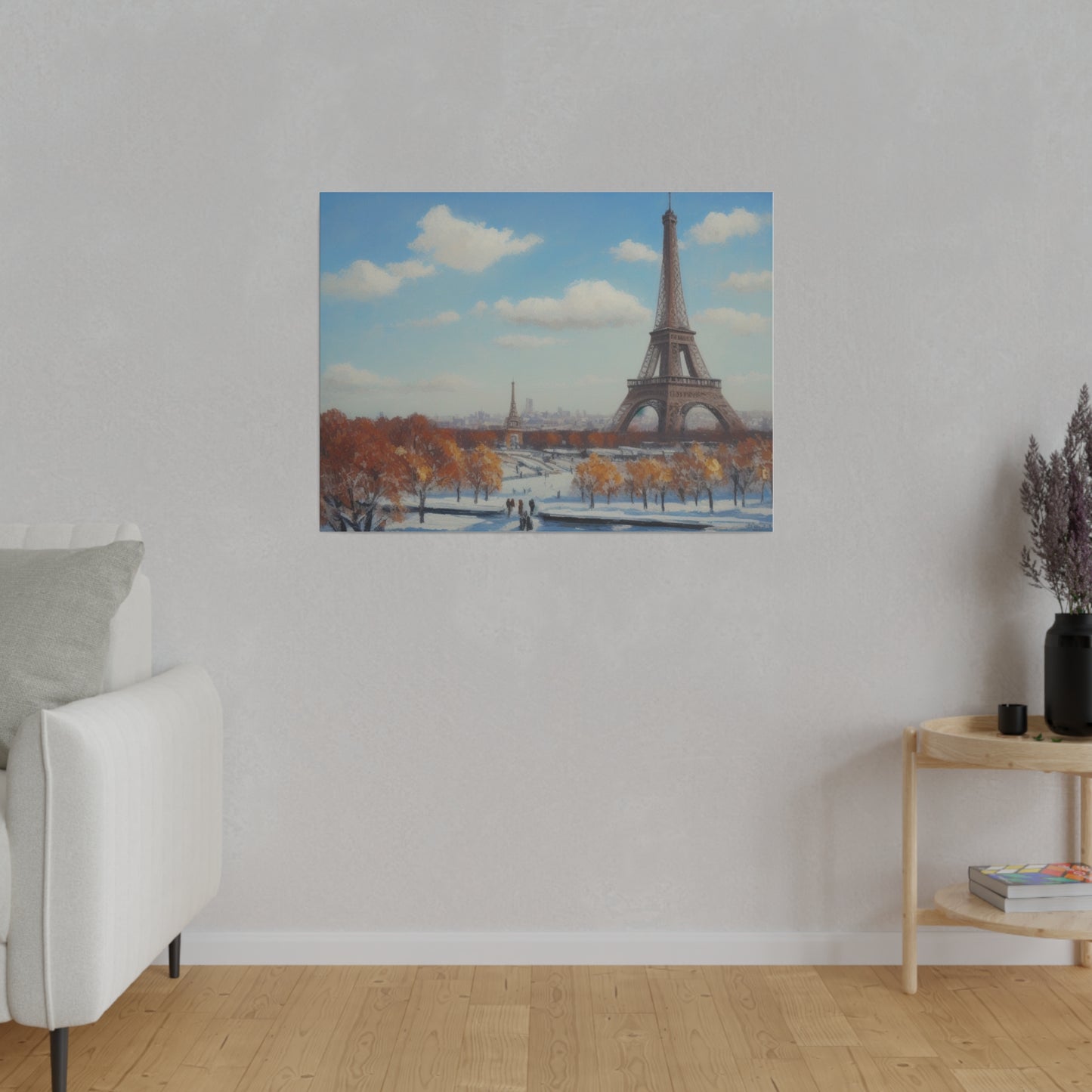 Eiffel Tower, Wall Art, Matte Canvas, Stretched, 0.75"