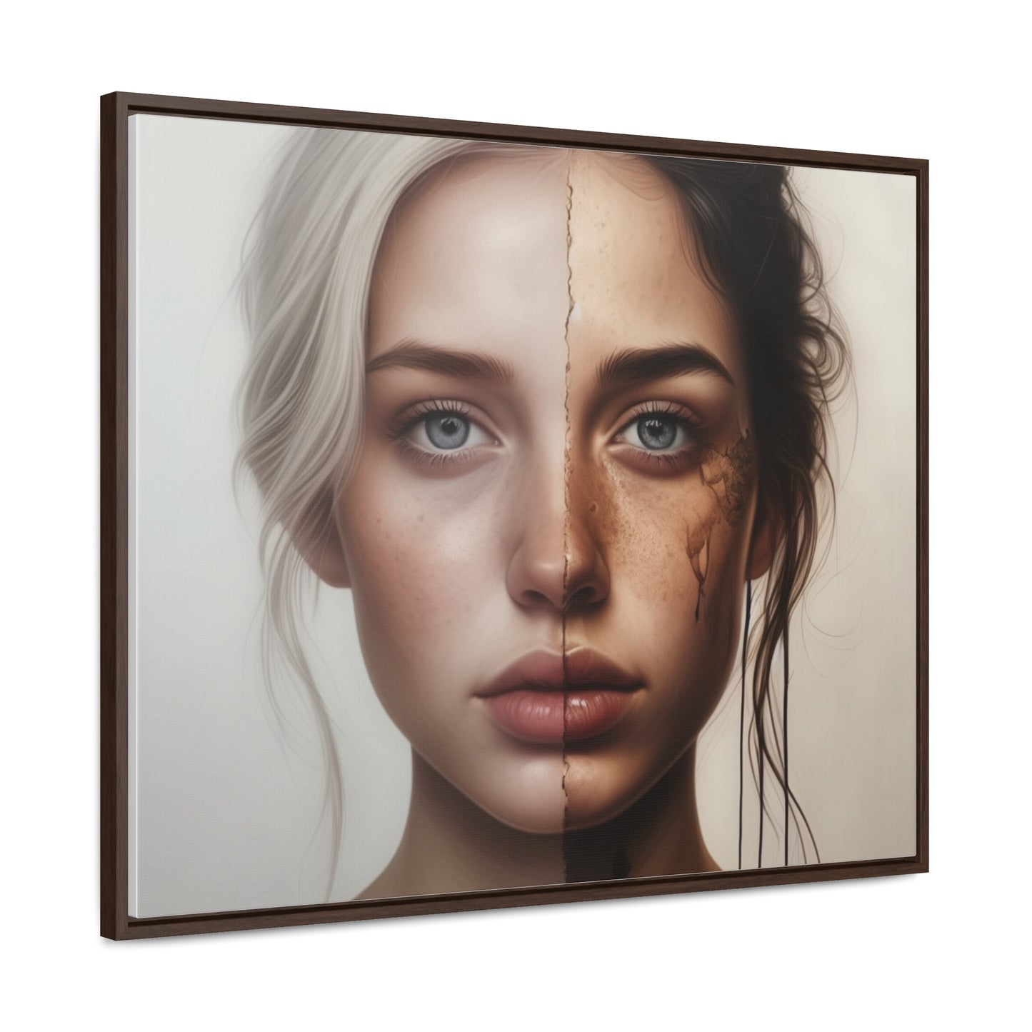 Woman, Face, Wall Art, Gallery Canvas Wraps, Horizontal Frame