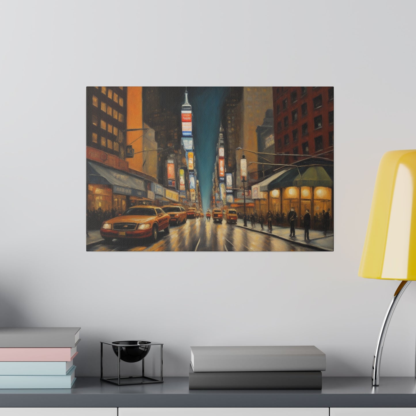 The City, Wall Art, Matte Canvas, Stretched, 0.75"