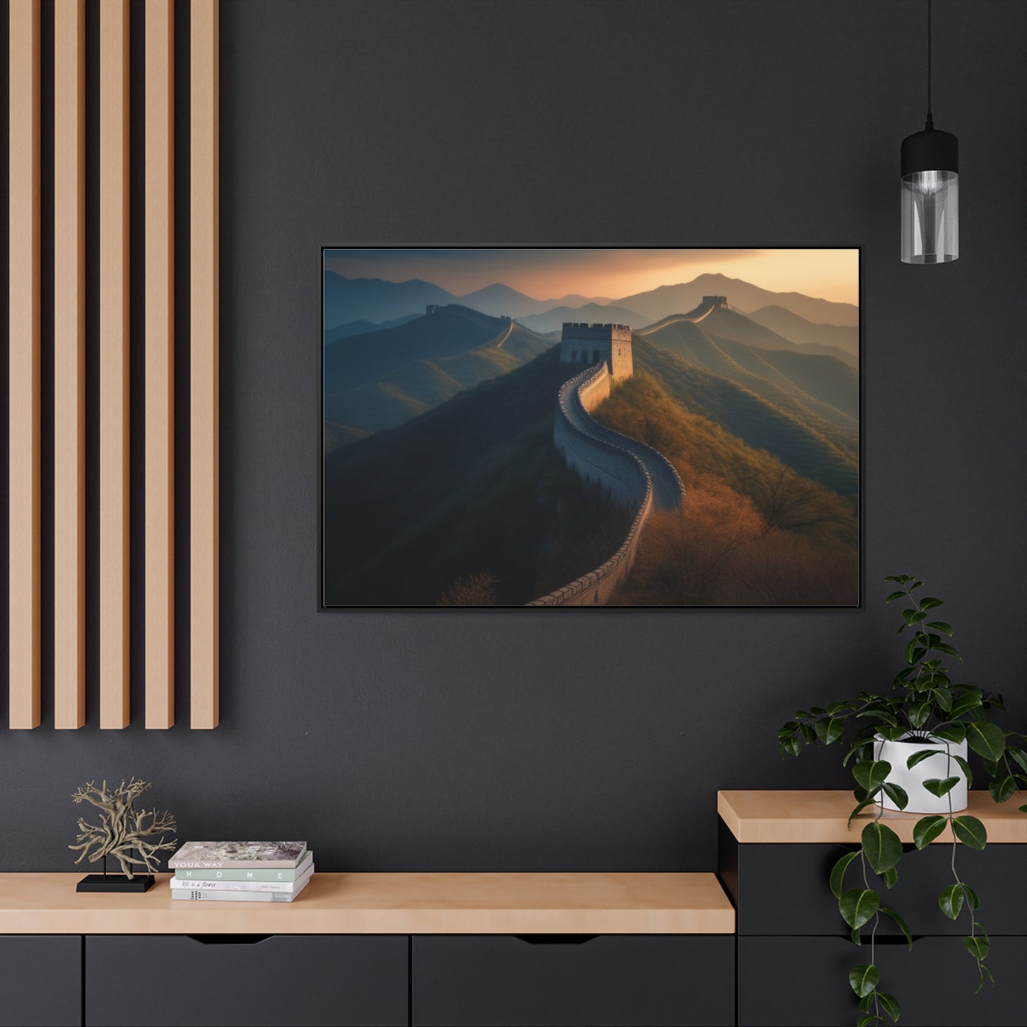 Great Wall, Wall Art,Gallery Canvas Wraps, Horizontal Frame