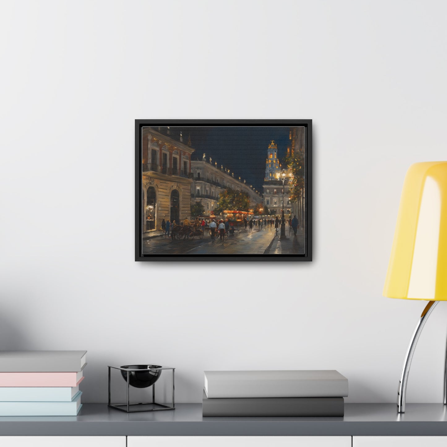 Night Walk, Wall Art, Gallery Canvas Wraps, Horizontal Frame