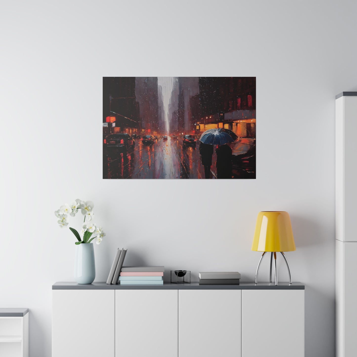 City Streets, Wall Art, Matte Canvas, Stretched, 0.75"