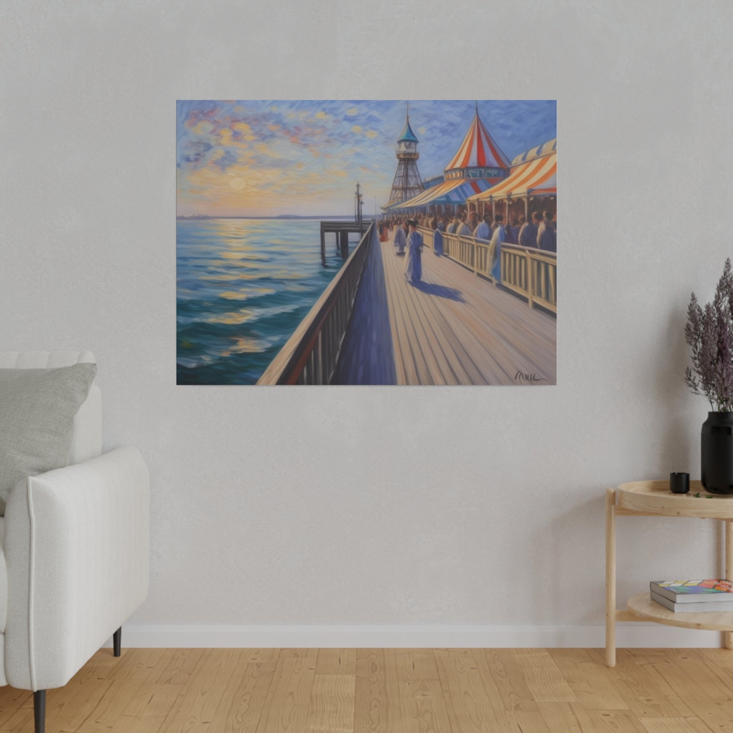 Pier, Wall Art, Matte Canvas, Stretched, 0.75"