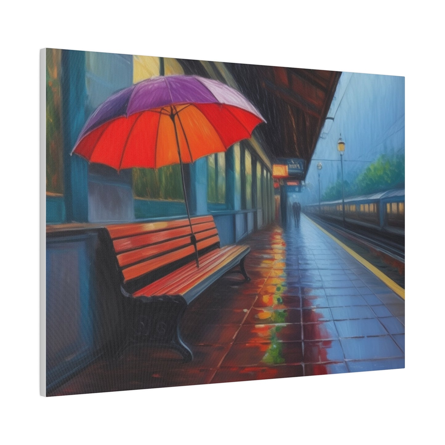 Umbrella, Wall Art, Matte Canvas, Stretched, 0.75"