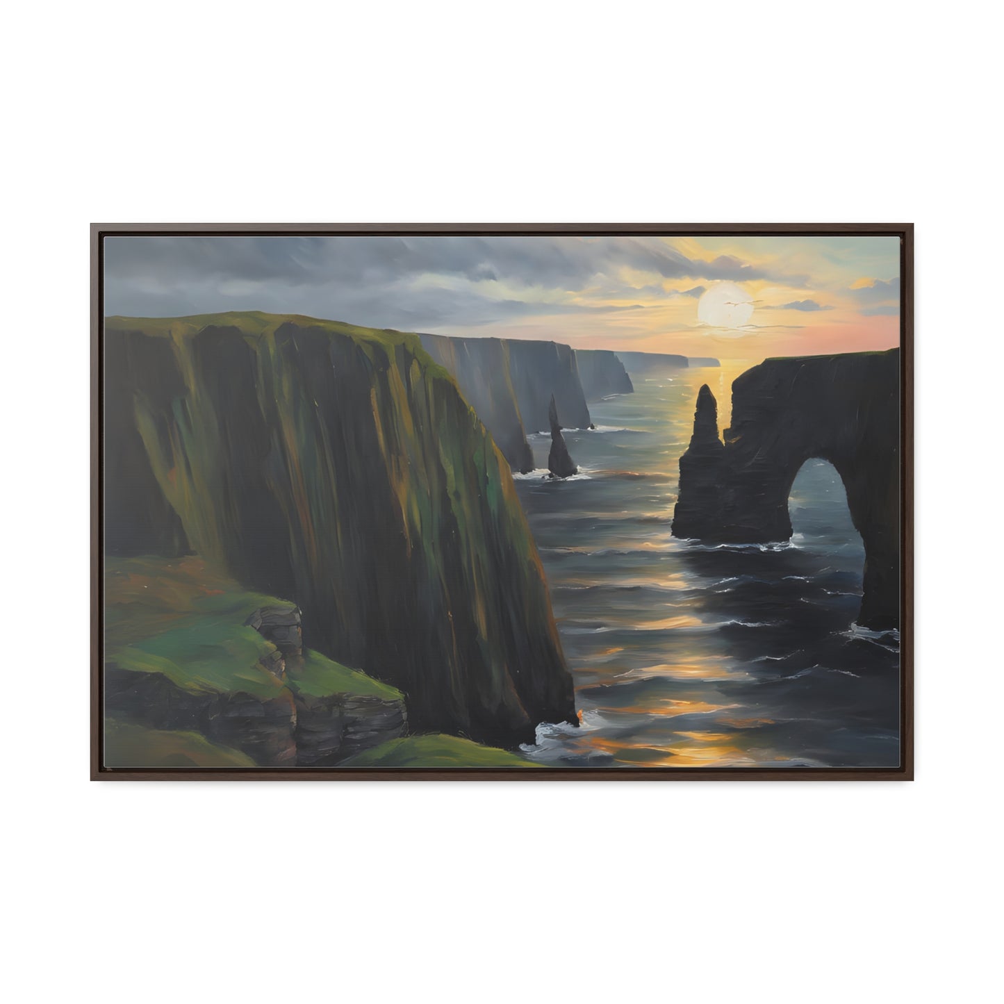 Irish Cliffs, Wall Art, Gallery Canvas Wraps, Horizontal Frame