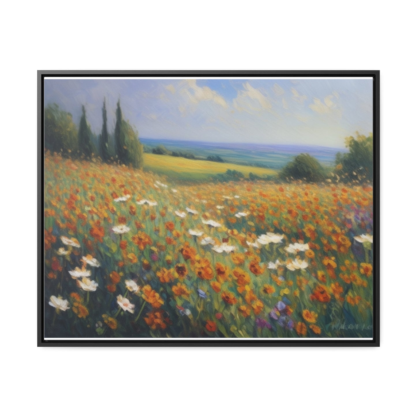 Field of flowers, Gallery Canvas Wraps, Horizontal Frame