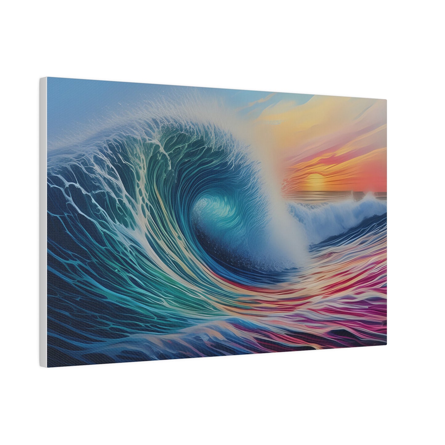 Wave, Beach, Wall Art, Matte Canvas, Stretched, 0.75"