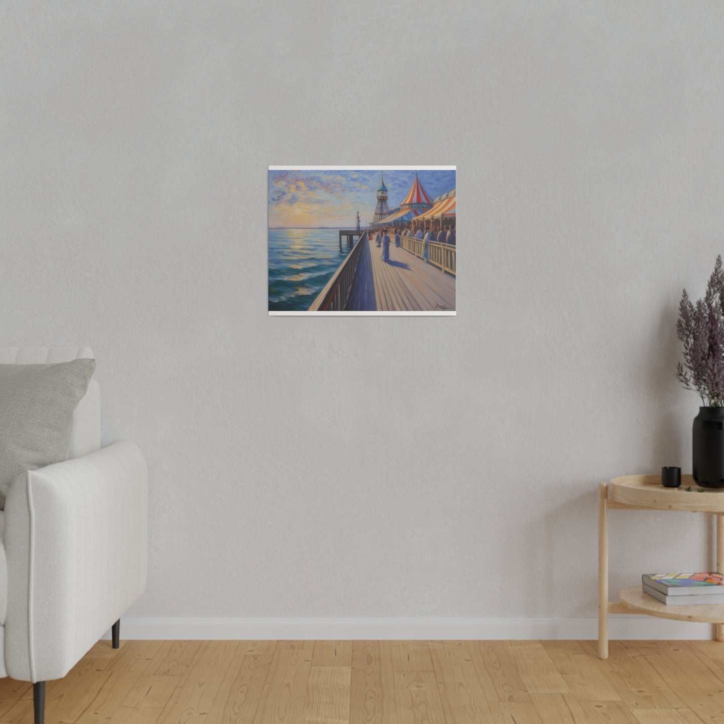 Pier, Wall Art, Matte Canvas, Stretched, 0.75"