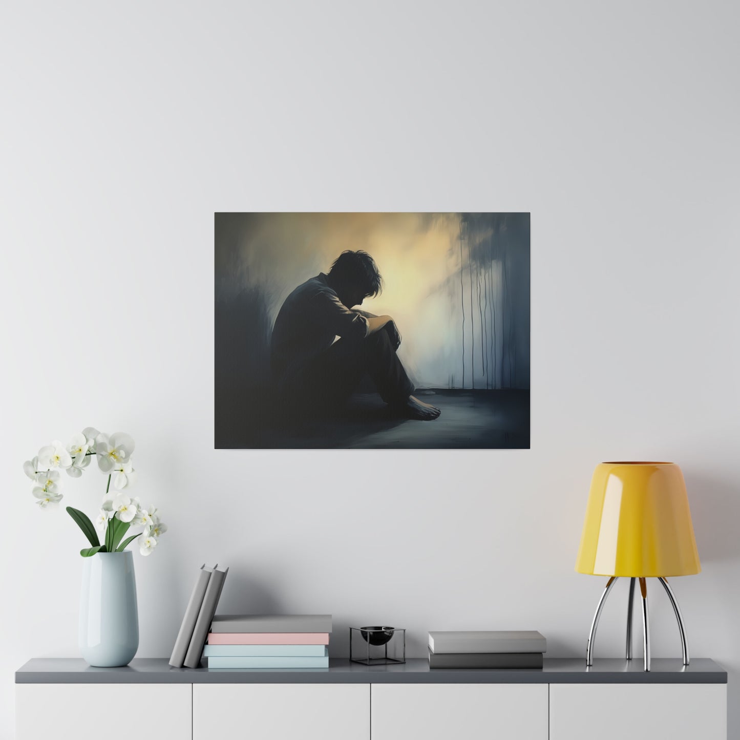 Gloomy, Wall Art, Matte Canvas, Stretched, 0.75"