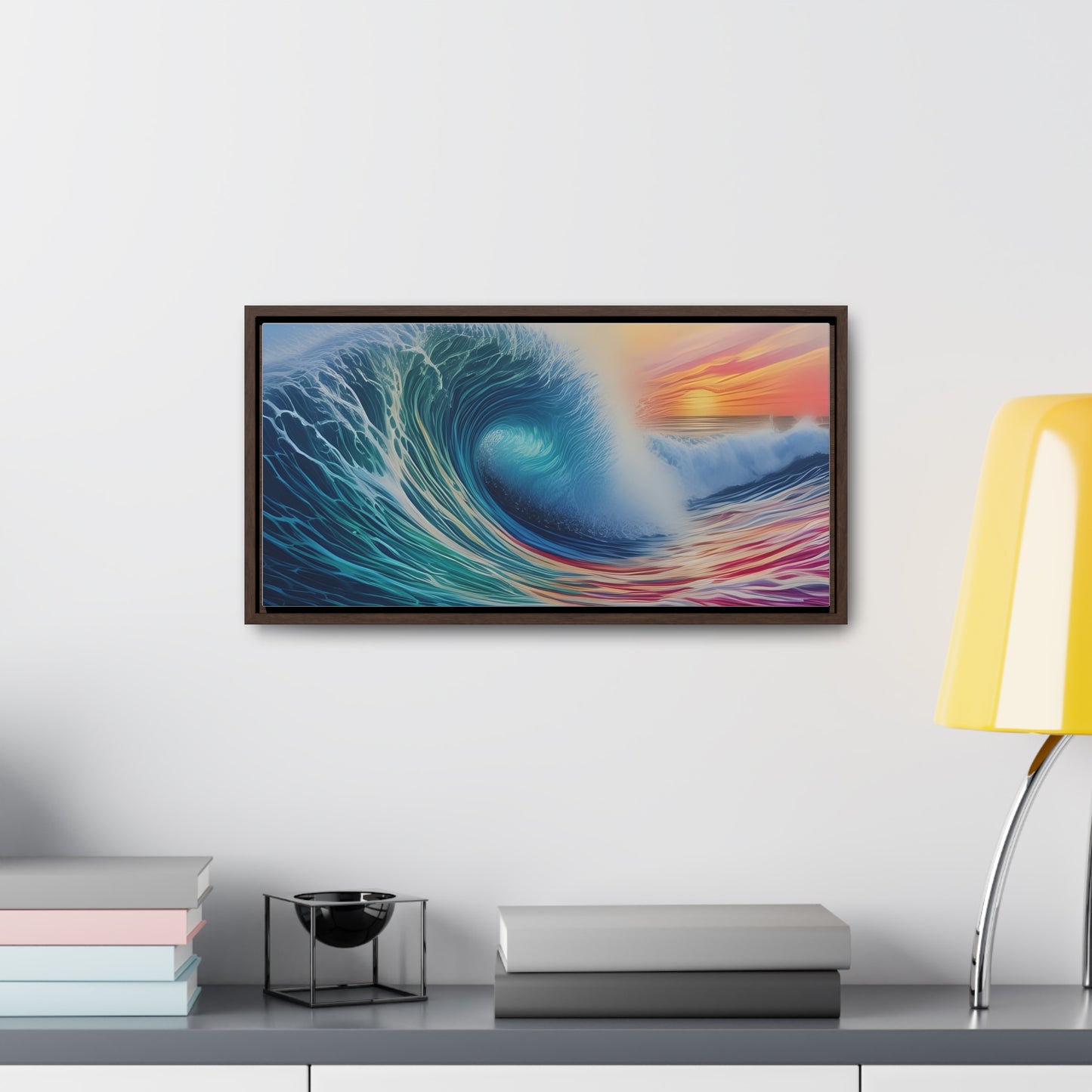 Beach Wave, Wall Art, Gallery Canvas Wraps, Horizontal Frame