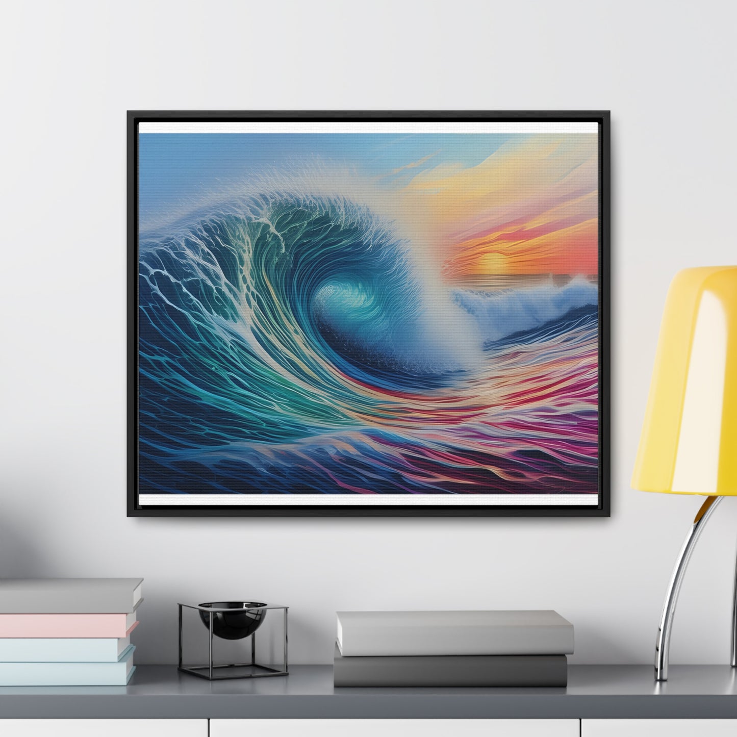 Beach Wave, Wall Art, Gallery Canvas Wraps, Horizontal Frame