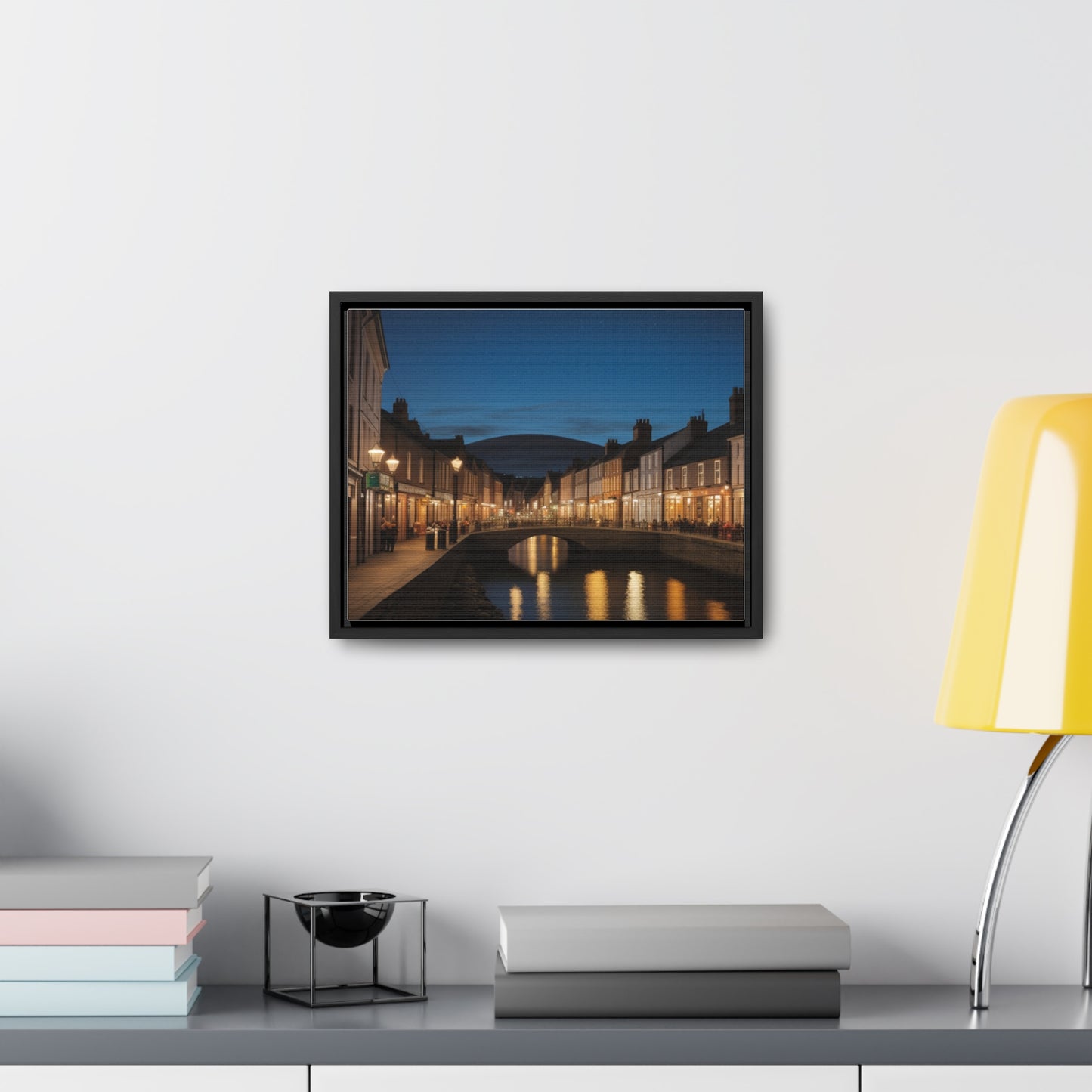 Canal, Wall Art, Gallery Canvas Wraps, Horizontal Frame