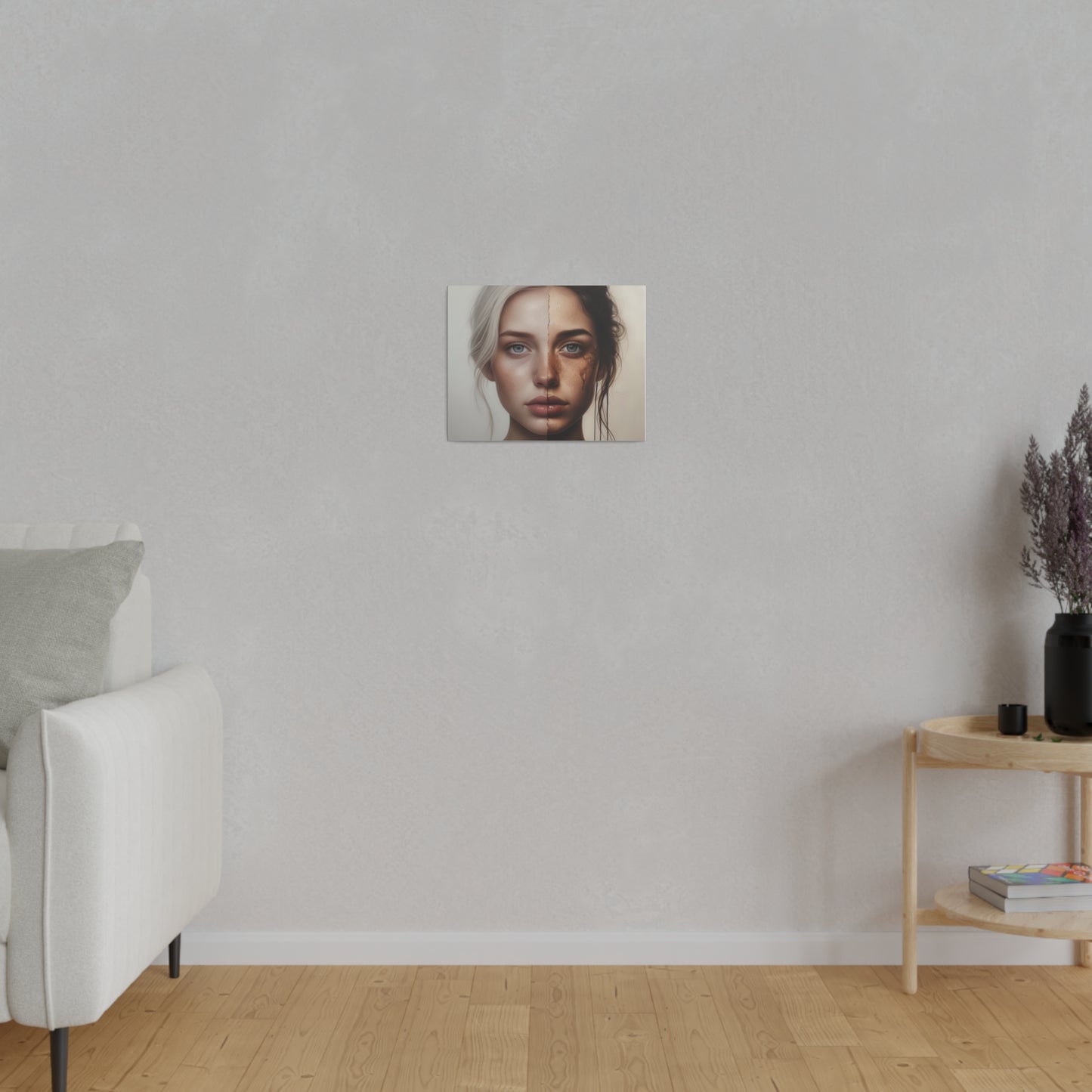 Woman, Face, Wall Art, Matte Canvas, Stretched, 0.75"