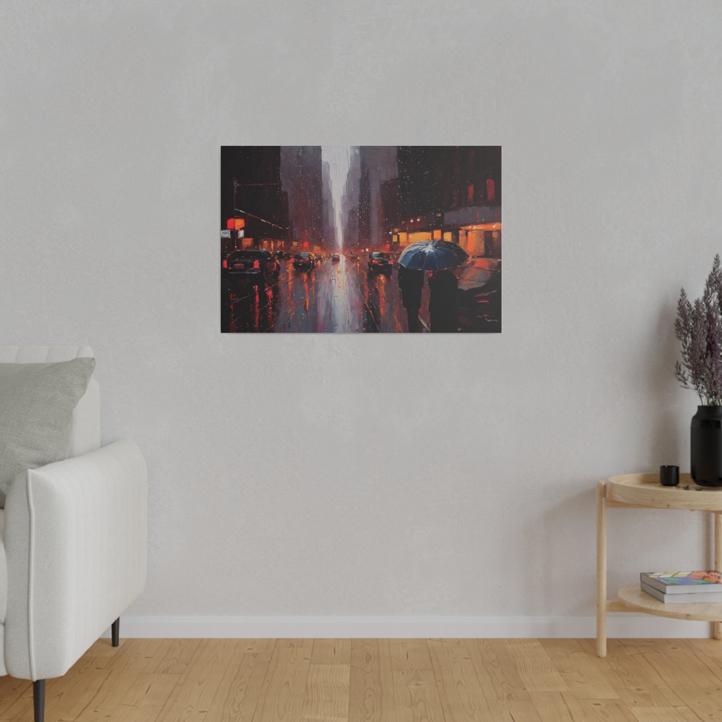 City Streets, Wall Art, Matte Canvas, Stretched, 0.75"