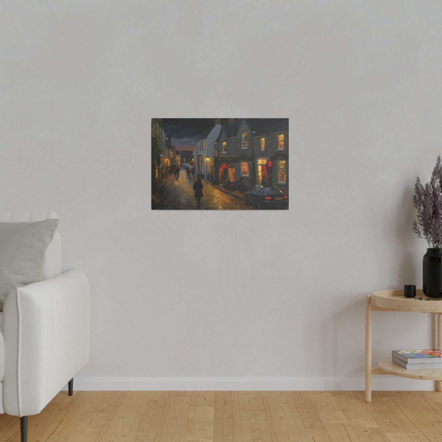 Calm Town, Wall Art, Matte Canvas, Stretched, 0.75"