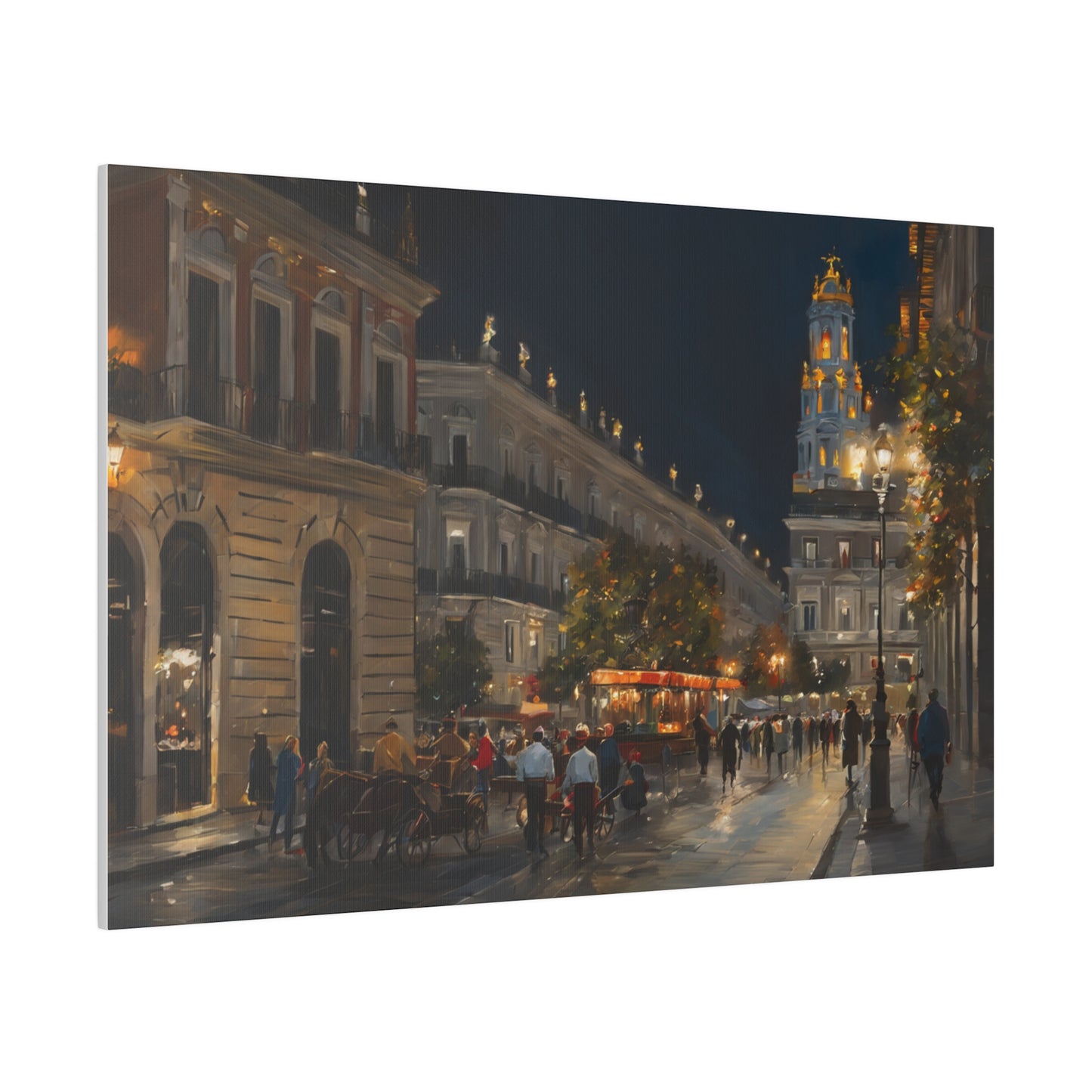 Night Walk, Wall Art, Matte Canvas, Stretched, 0.75"