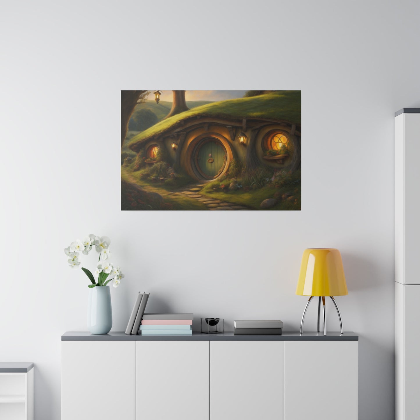 Hobbiton, Wall Art, Matte Canvas, Stretched, 0.75"