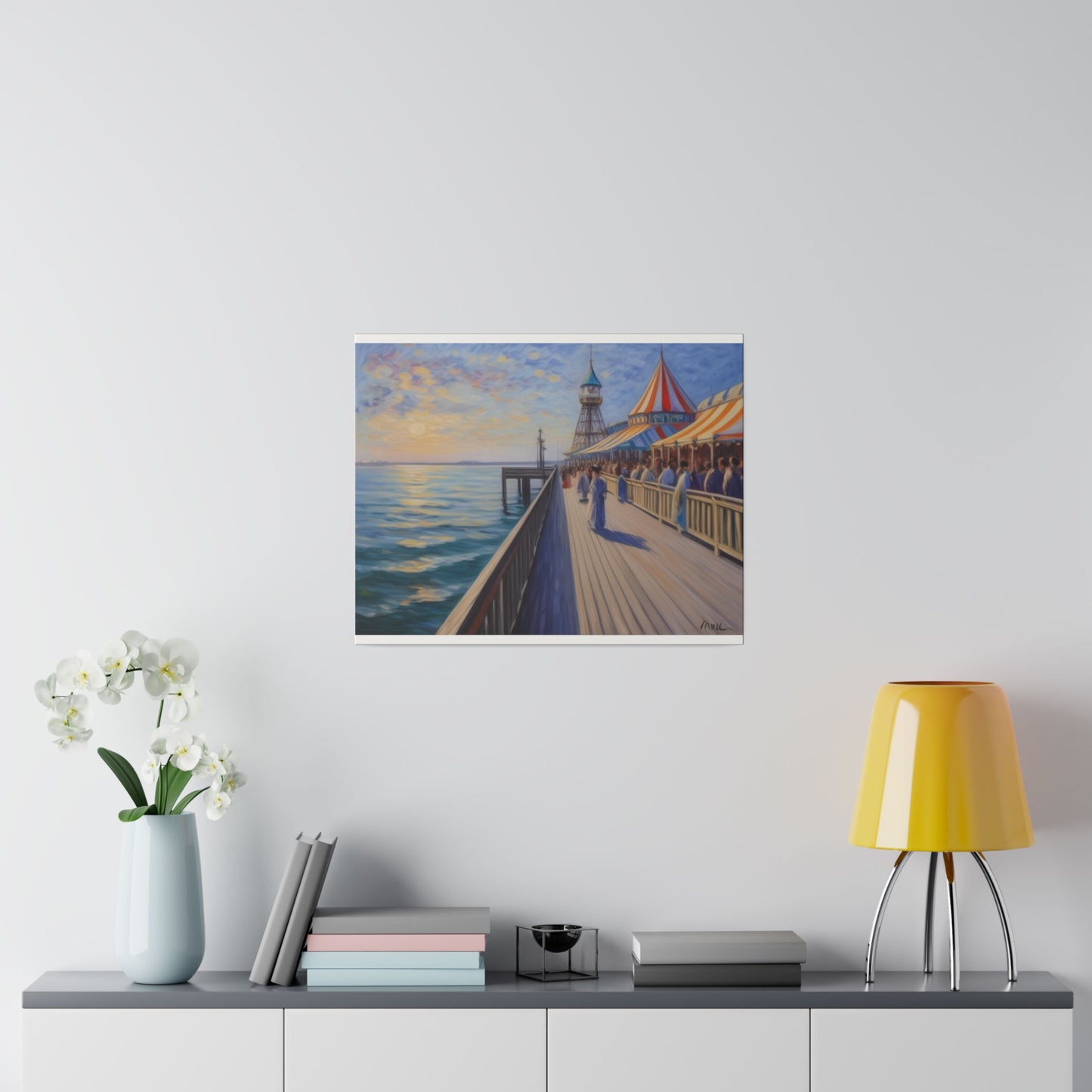 Pier, Wall Art, Matte Canvas, Stretched, 0.75"