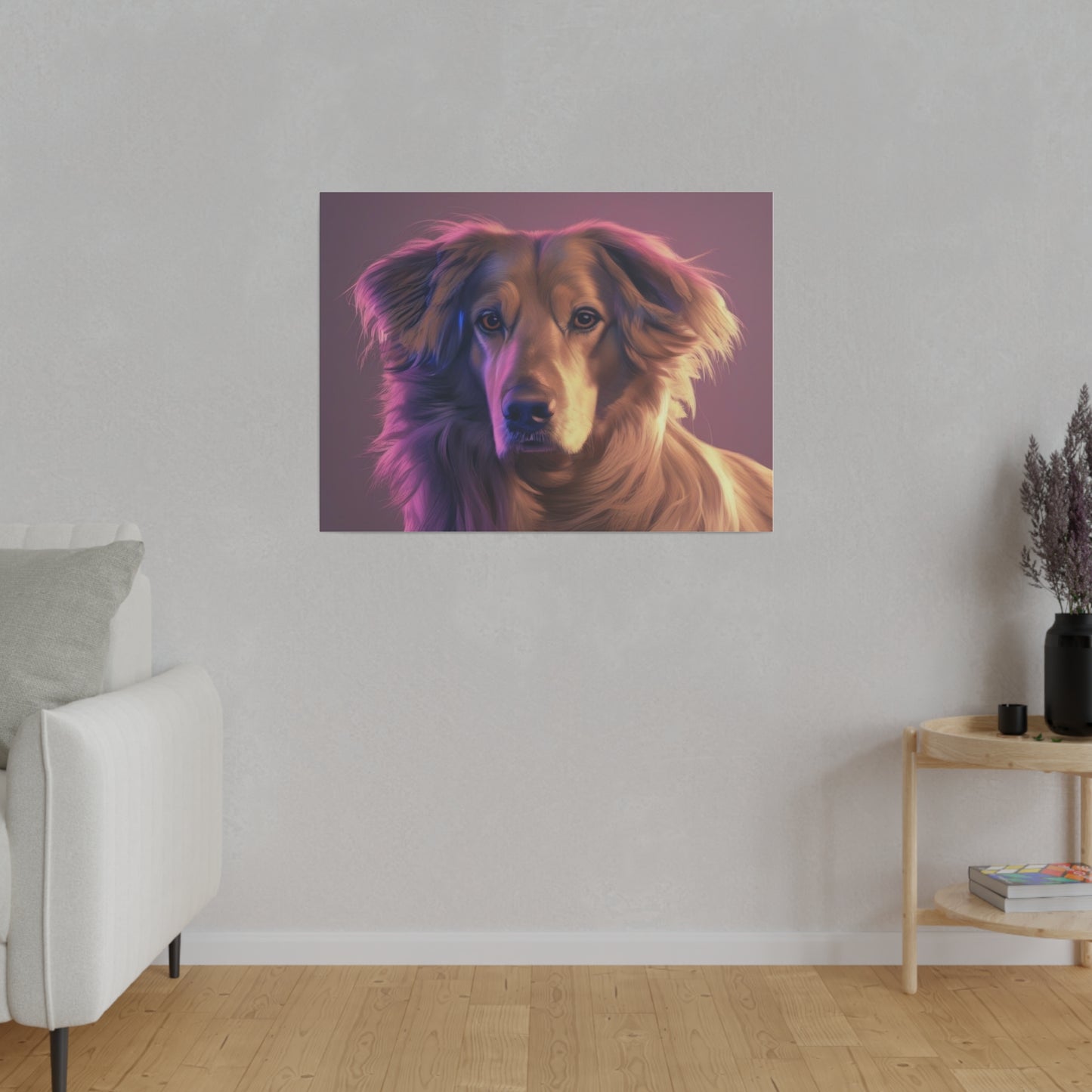 Dog, Wall Art, Matte Canvas, Stretched, 0.75"