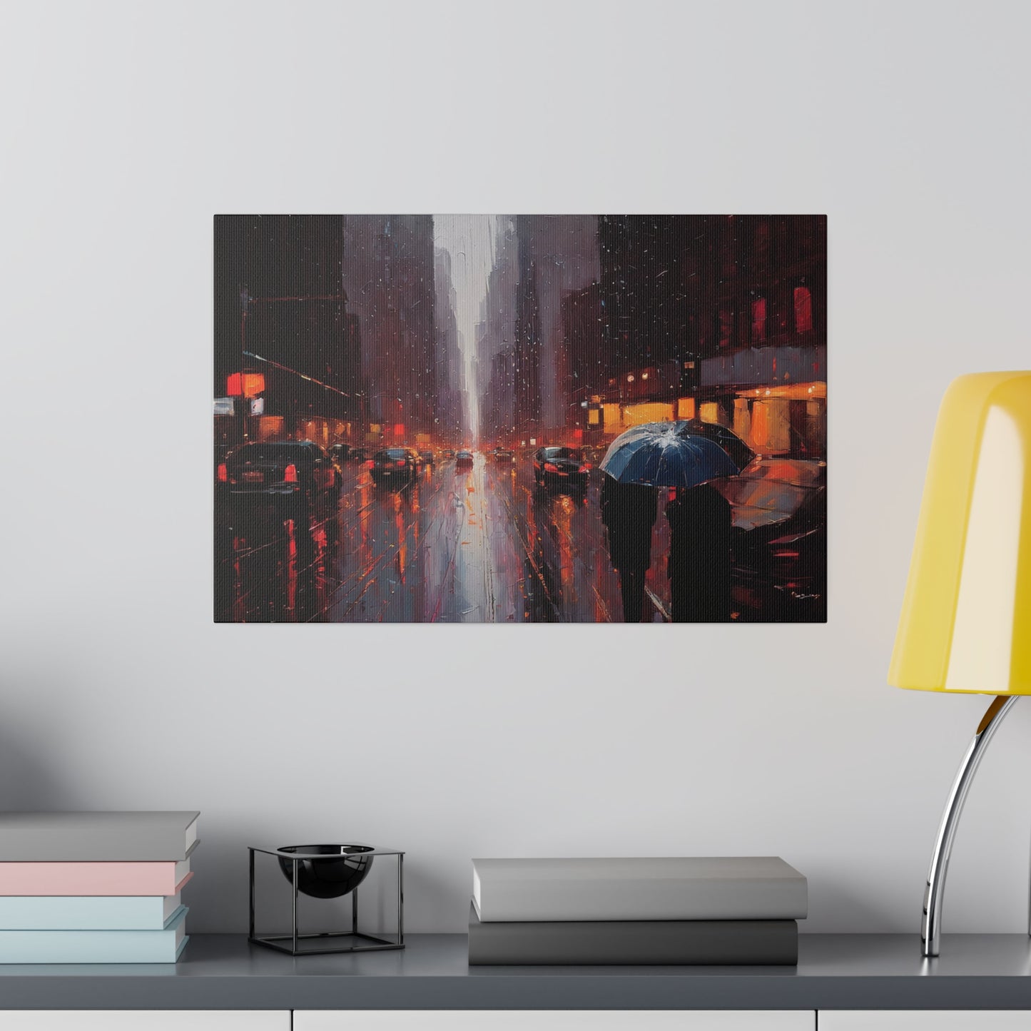 City Streets, Wall Art, Matte Canvas, Stretched, 0.75"