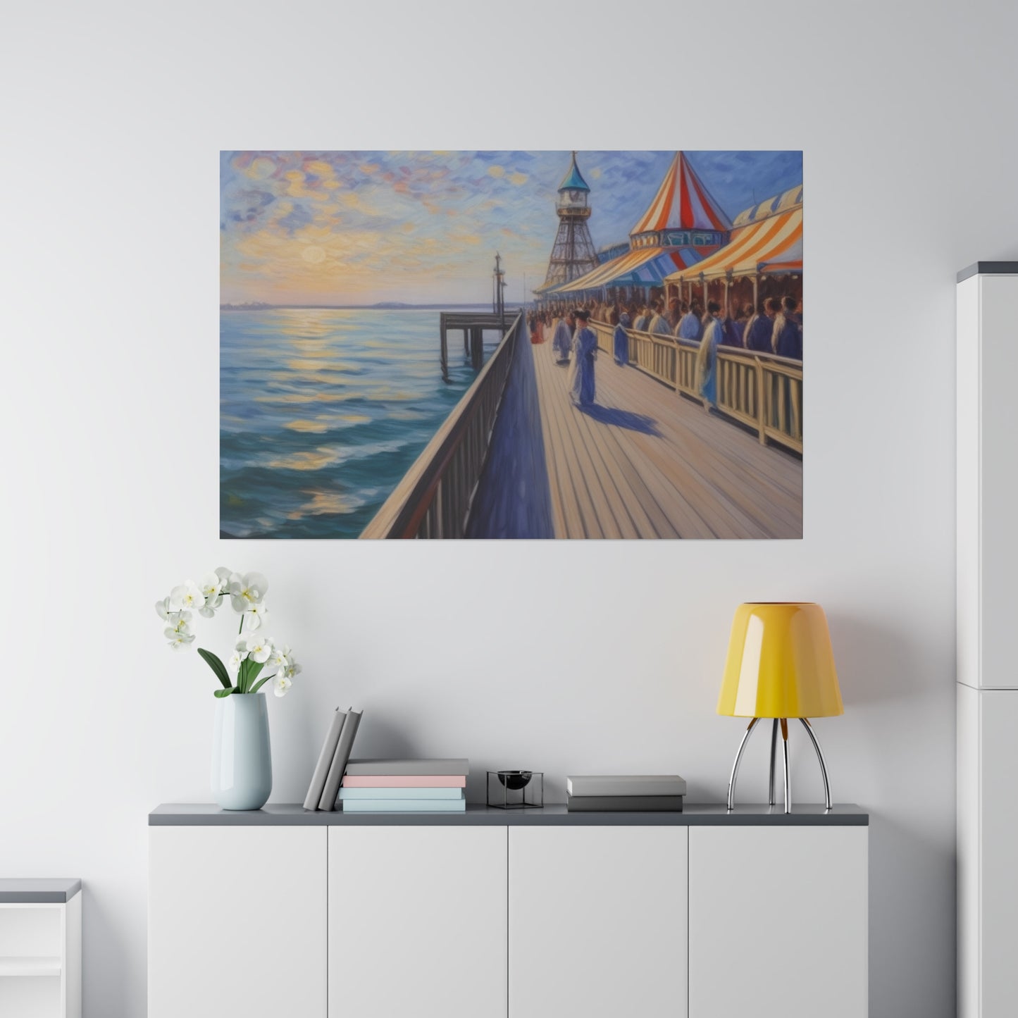 Pier, Wall Art, Matte Canvas, Stretched, 0.75"