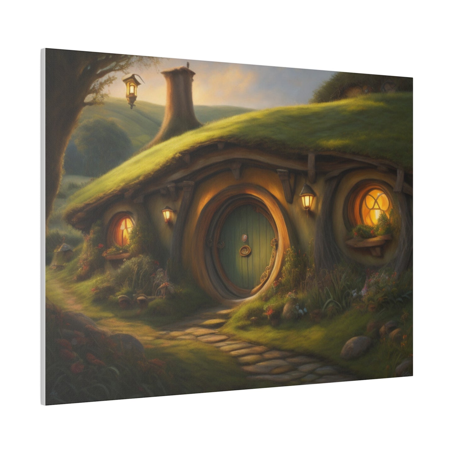 Hobbiton, Wall Art, Matte Canvas, Stretched, 0.75"