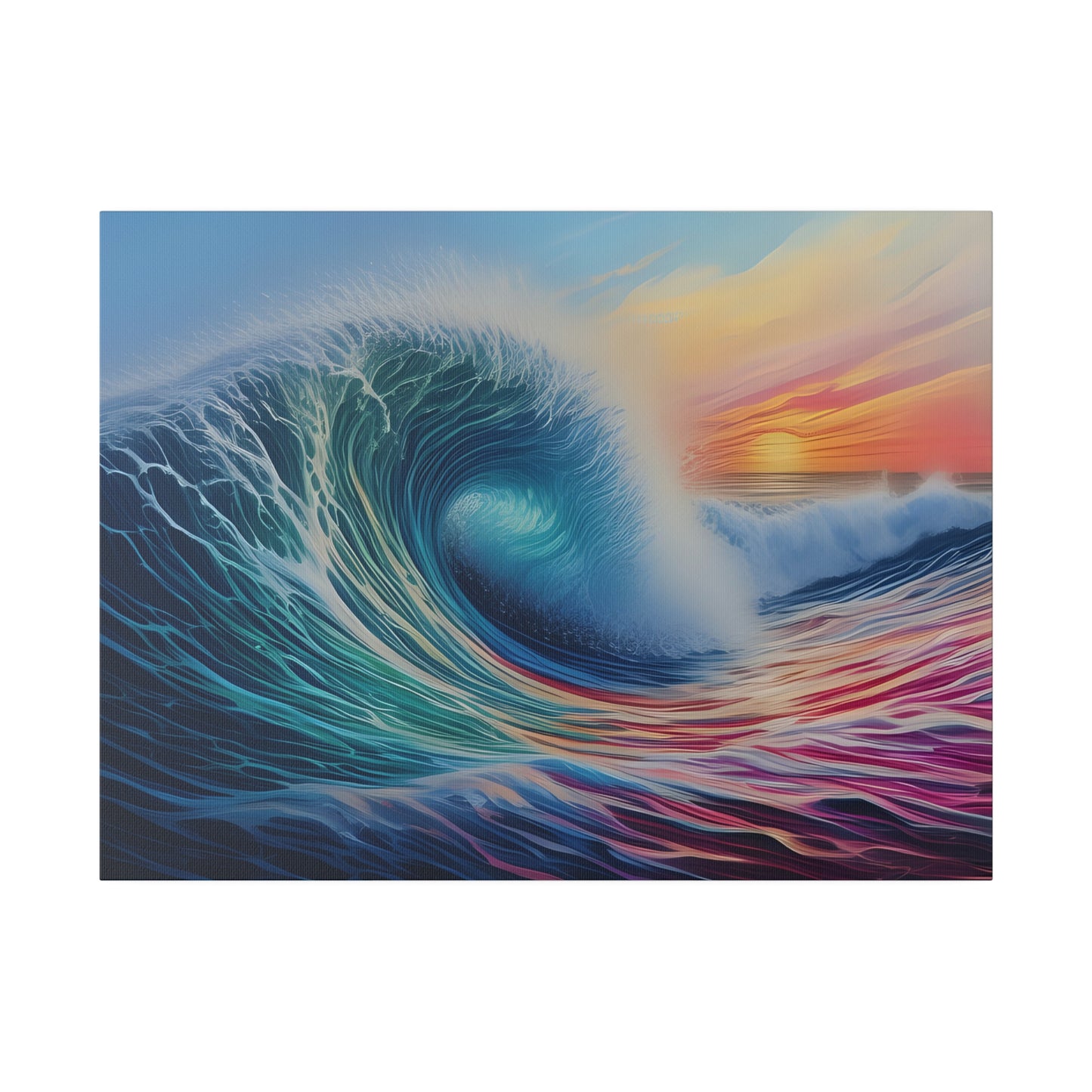 Wave, Beach, Wall Art, Matte Canvas, Stretched, 0.75"