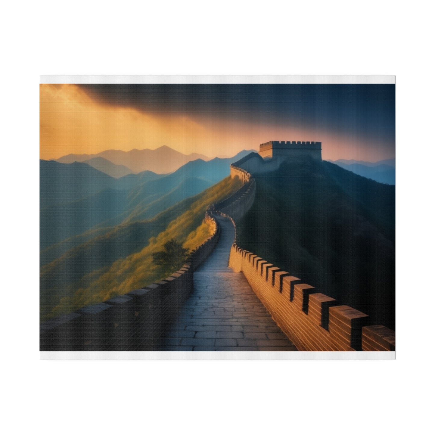 Great Wall Of China, Wall Art, Matte Canvas, Stretched, 0.75"