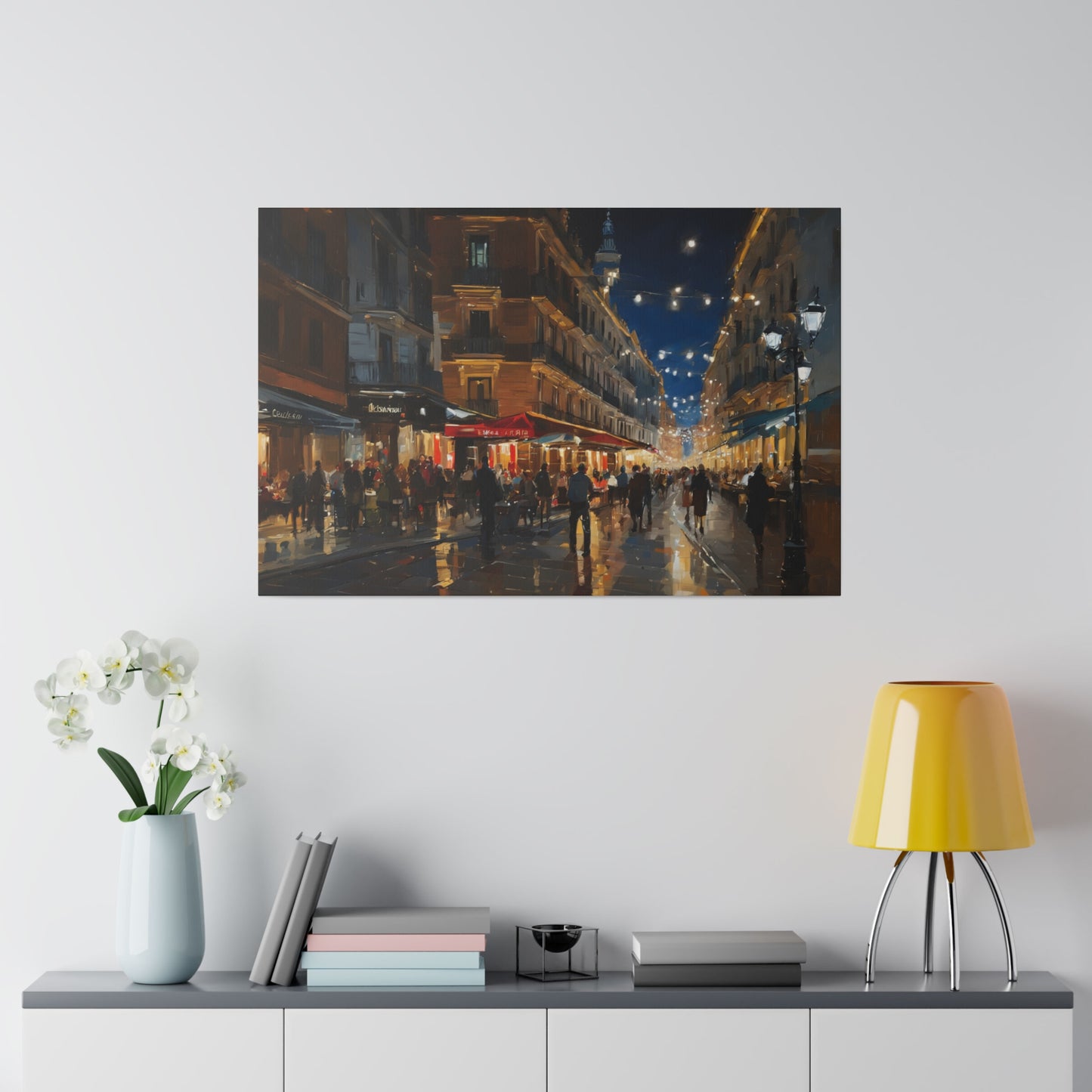 Calm night, Wall Art, Matte Canvas, Stretched, 0.75"