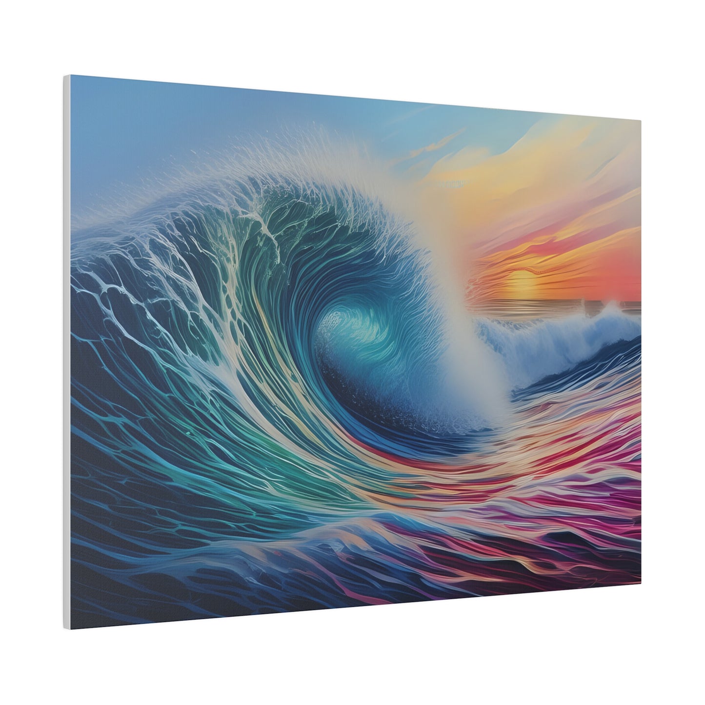 Wave, Beach, Wall Art, Matte Canvas, Stretched, 0.75"