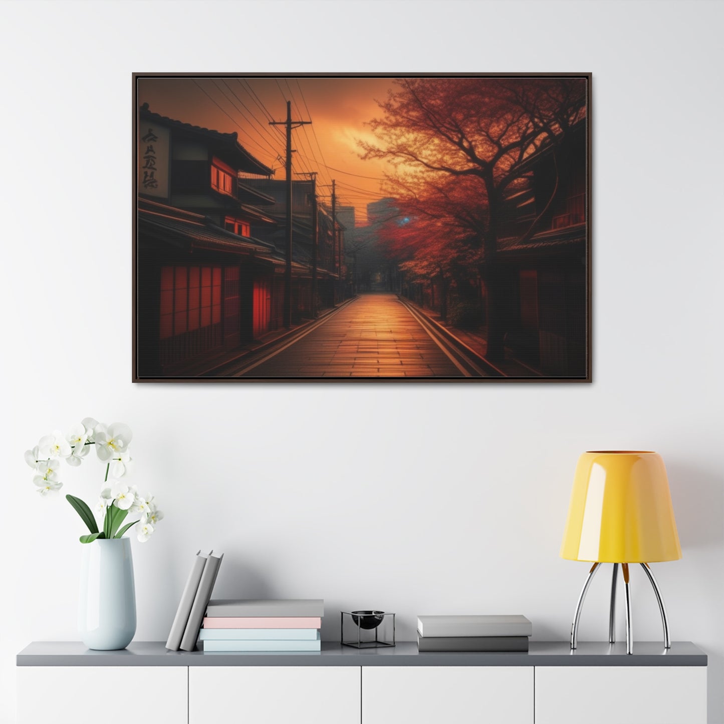 Japanese Village, Wall Art, Gallery Canvas Wraps, Horizontal Frame