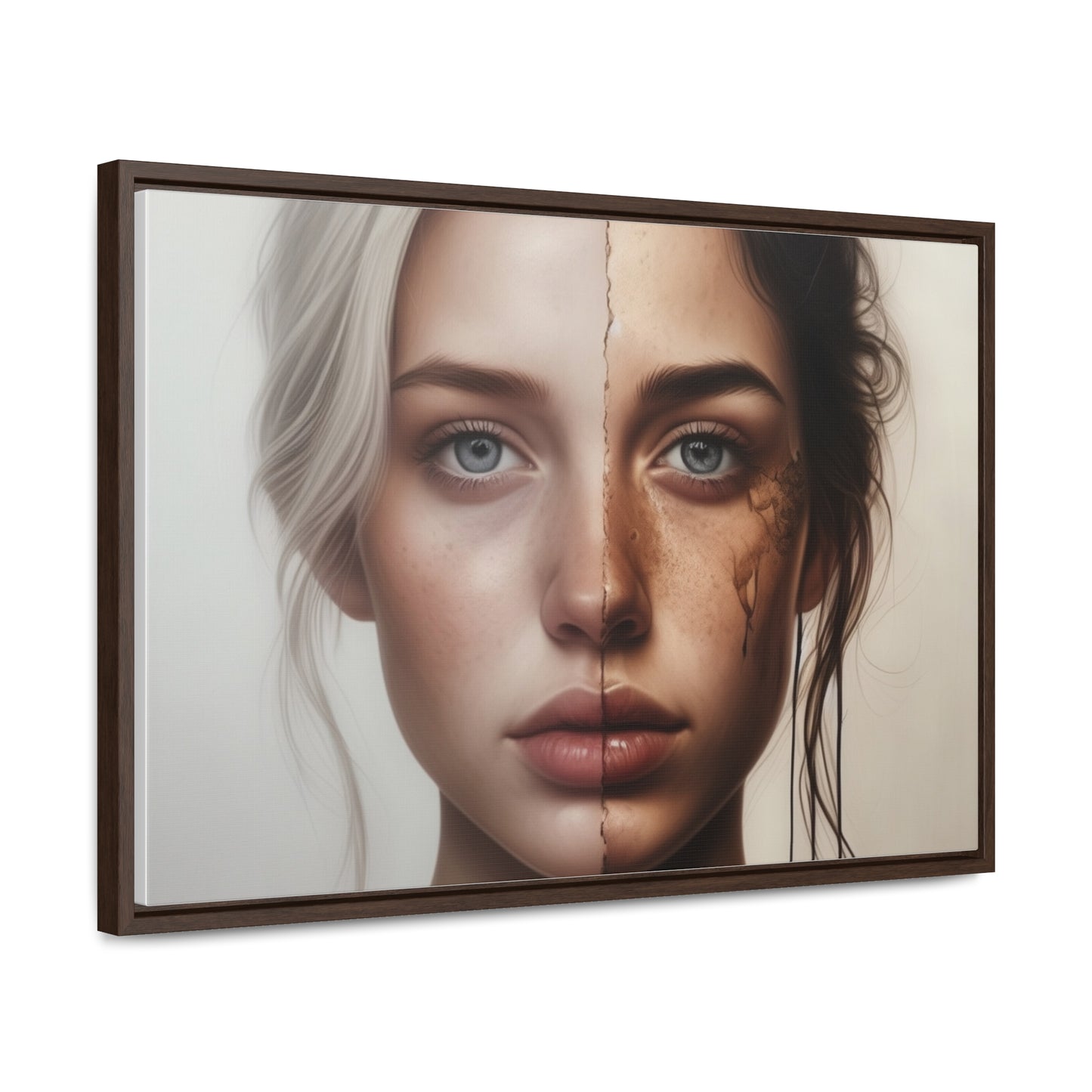 Woman, Face, Wall Art, Gallery Canvas Wraps, Horizontal Frame