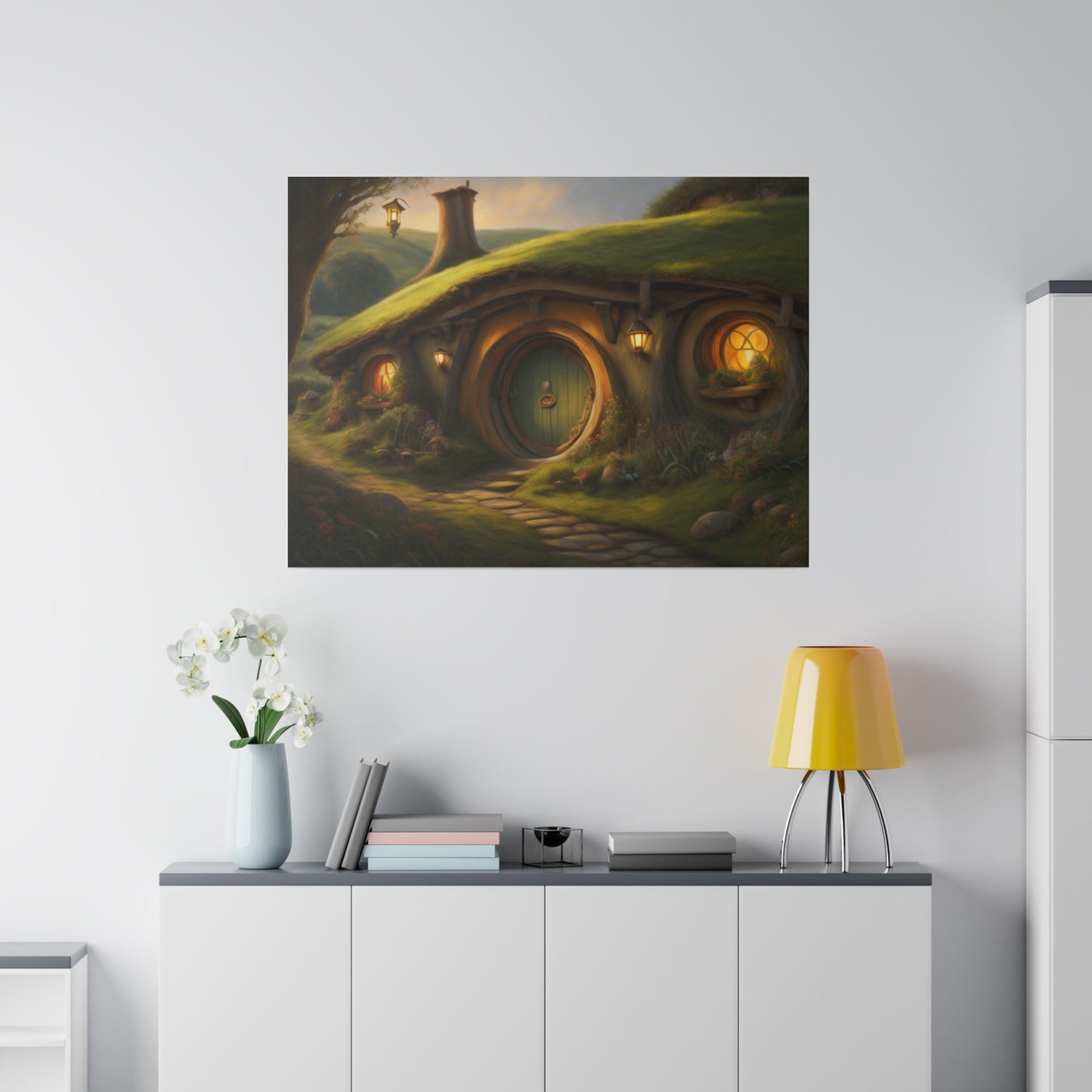 Hobbiton, Wall Art, Matte Canvas, Stretched, 0.75"